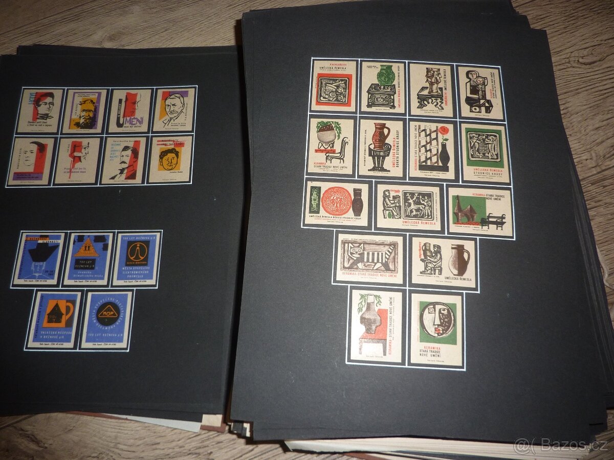 Velká sbírka-staré etikety na sirky přes 10 000 ks - 17