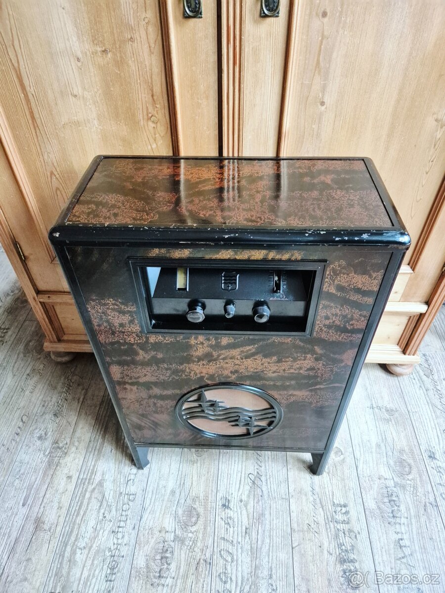 Starožitné rádio Philips 2601, "kamna", 1930-1931 - 17