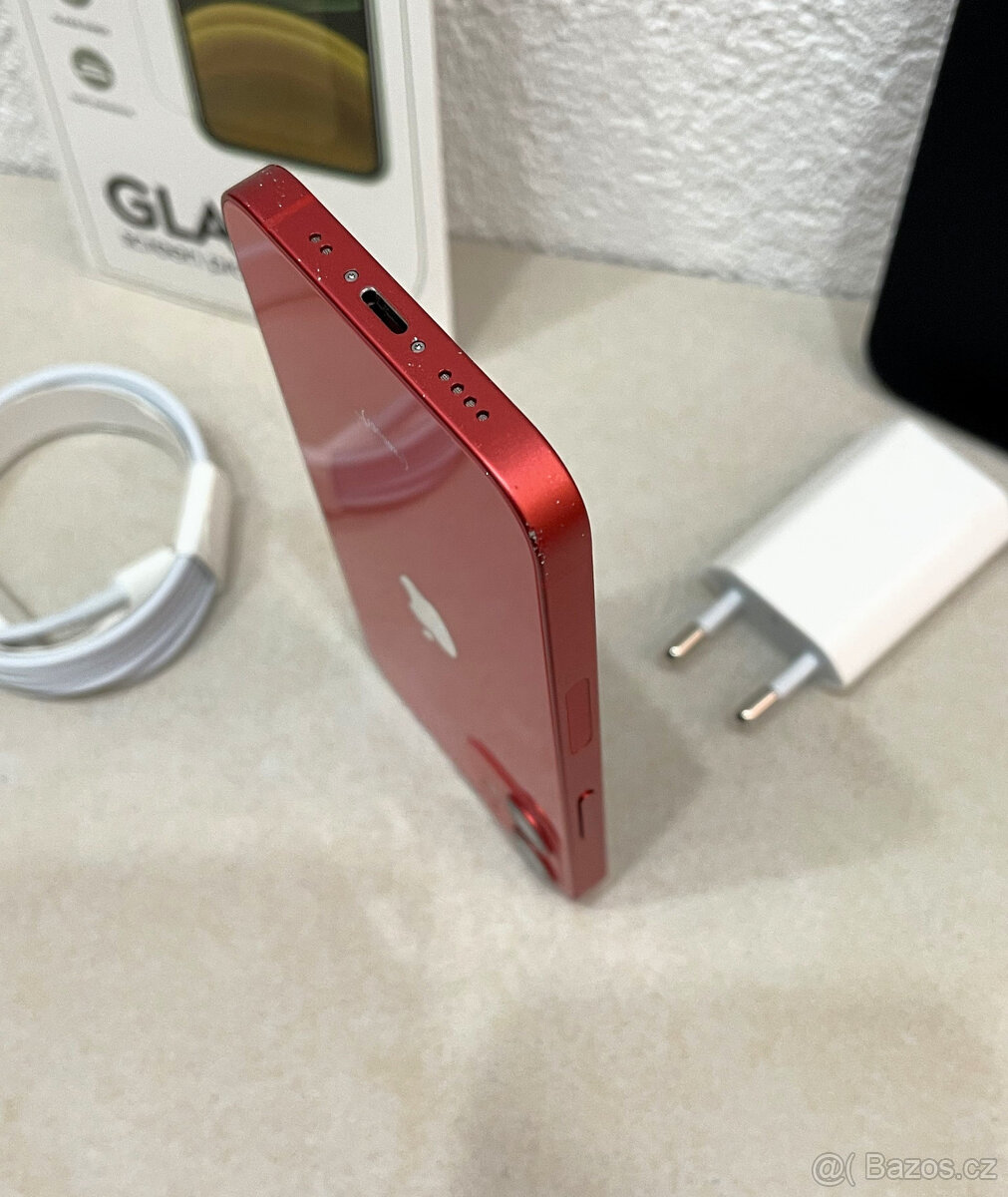 🍏 Apple iPhone 12 MINI 64GB - Red (12m. ZÁRUKA) + DÁRKY - 17