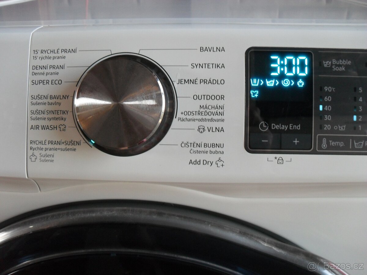 PRAČKA SE SUŠIČKOU SAMSUNG 9+5KG,APKA,DVÍŘKA ADDWASH, tř.A - 17