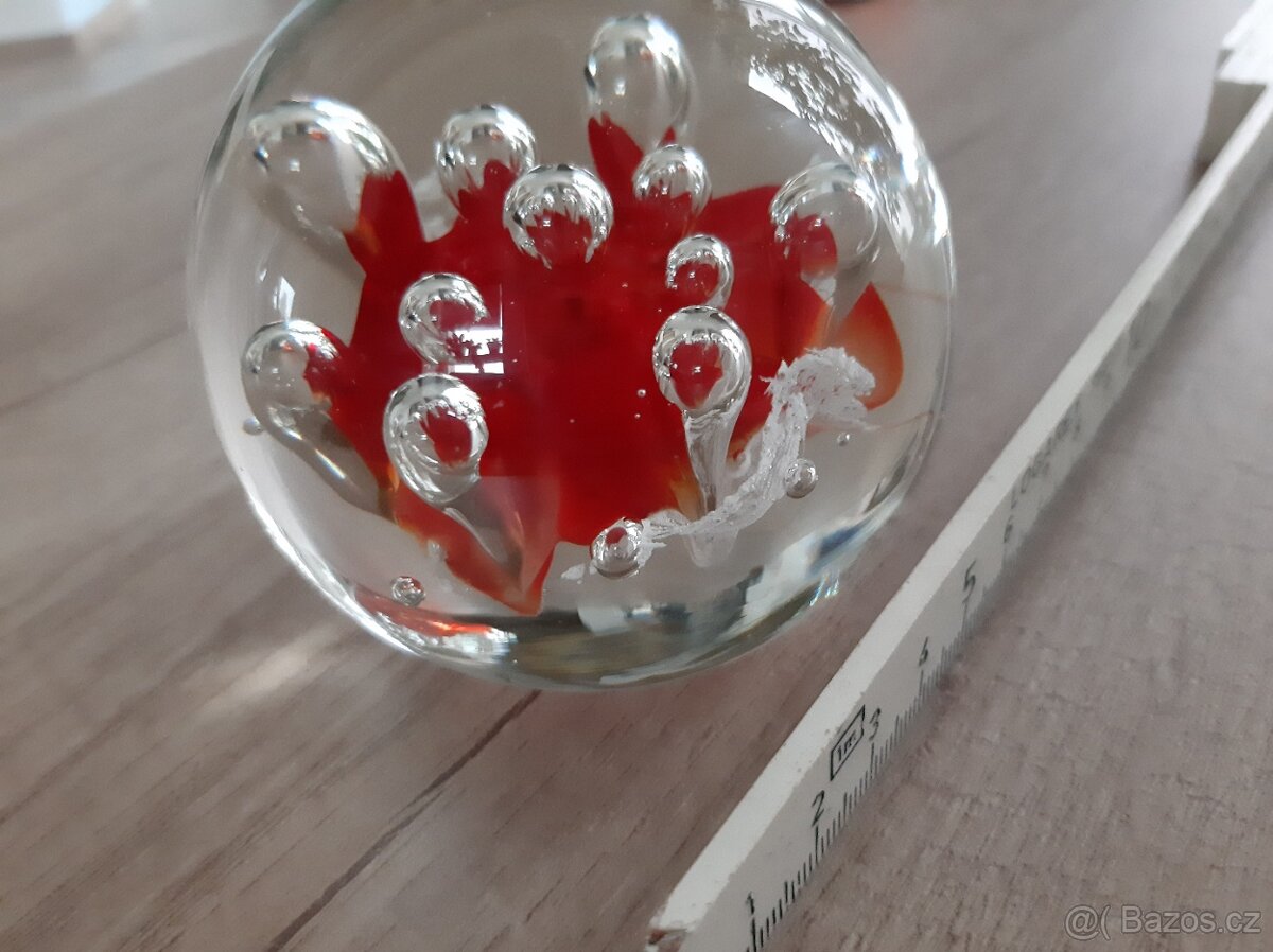 Retro sklenené težítka 2Ks - 17