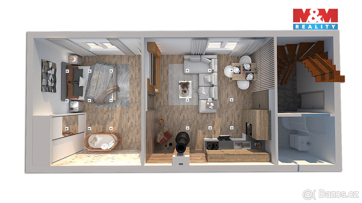 Prodej rodinného domu, 68 m², Běšiny - 17