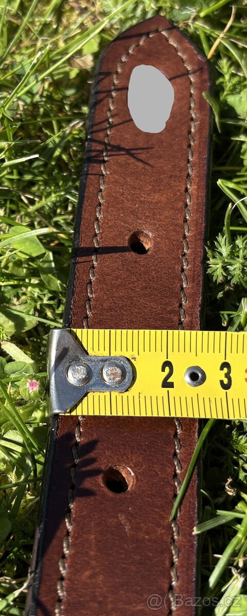 Kožený psí obojek bez připojení na vodítko, náhrdelník MIX - 17