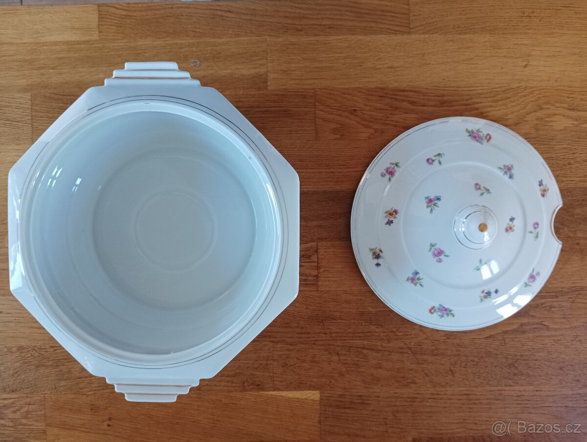 ART DECO PORCELÁNOVÁ TERINA HÁZENKA VD FRANCE - 17