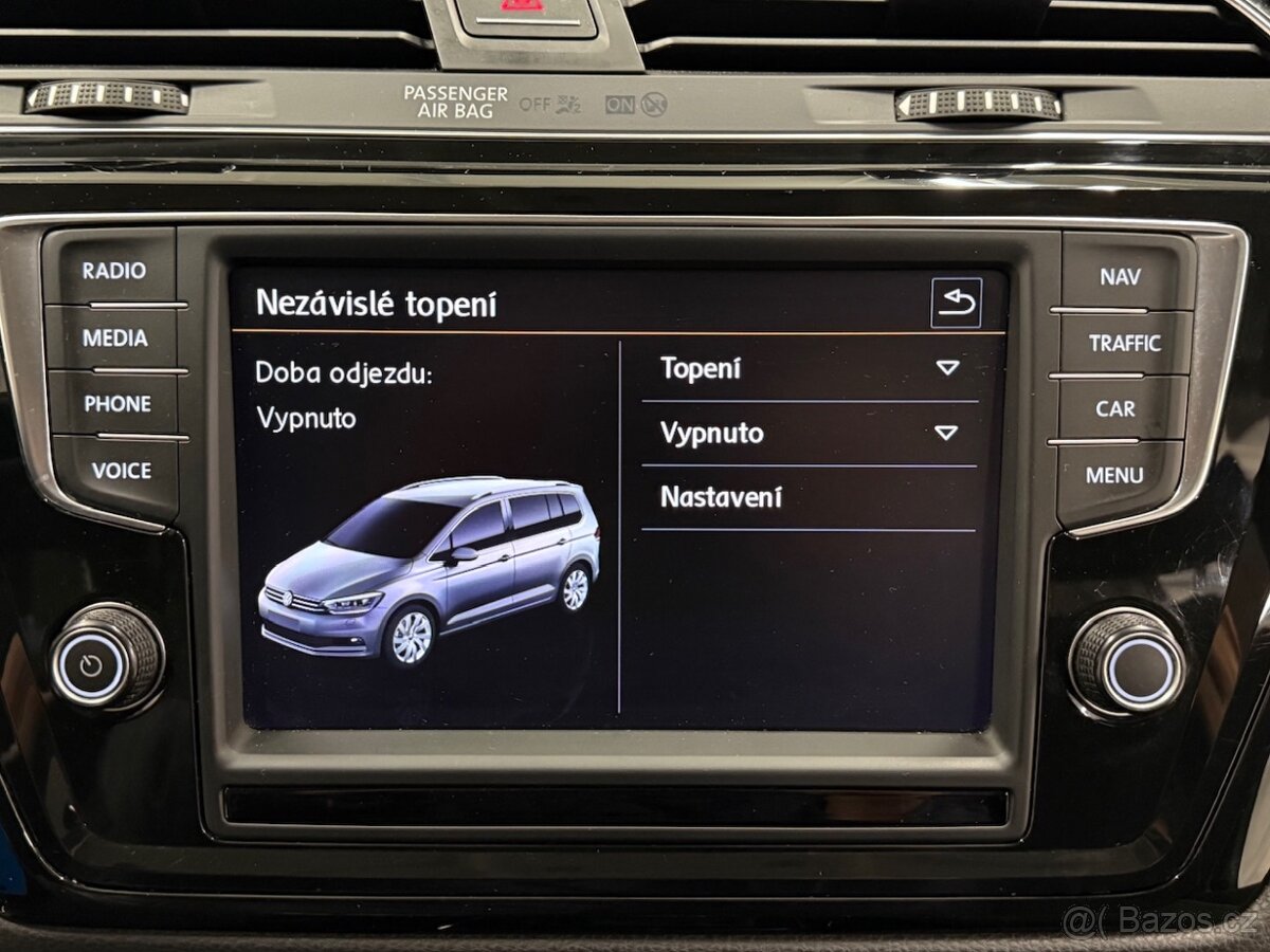 VW TOURAN 2.0TDI 110kw, HIGHLINE, FULL LED, WEBASTO, NAVI - 17