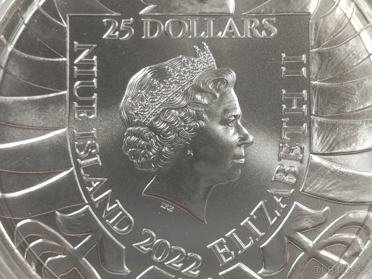 Stříbrná 10 oz investiční mince Český lev 2022 stand, 311gr. - 17