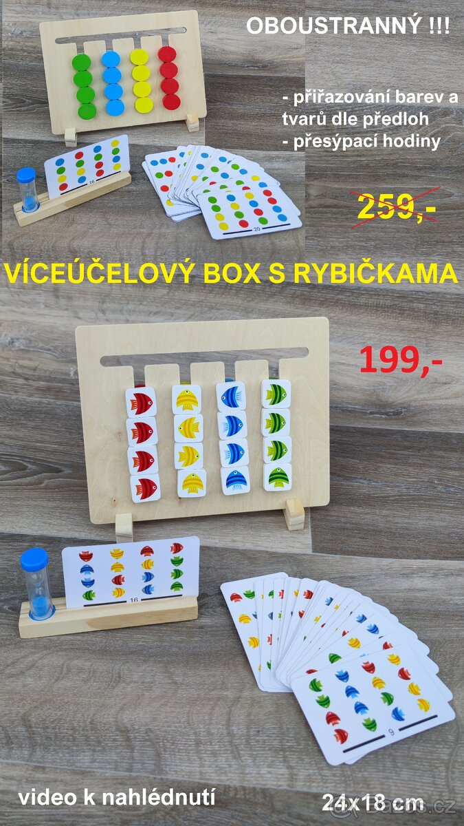 Nové dřevěné montessori hry a hračky - 17