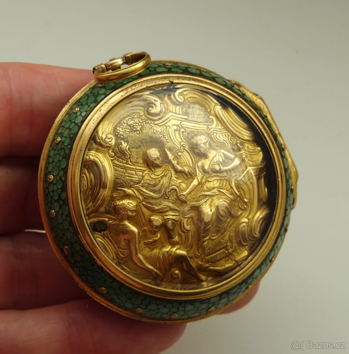 Zlaté kapesní hodinky špindlovky - 17