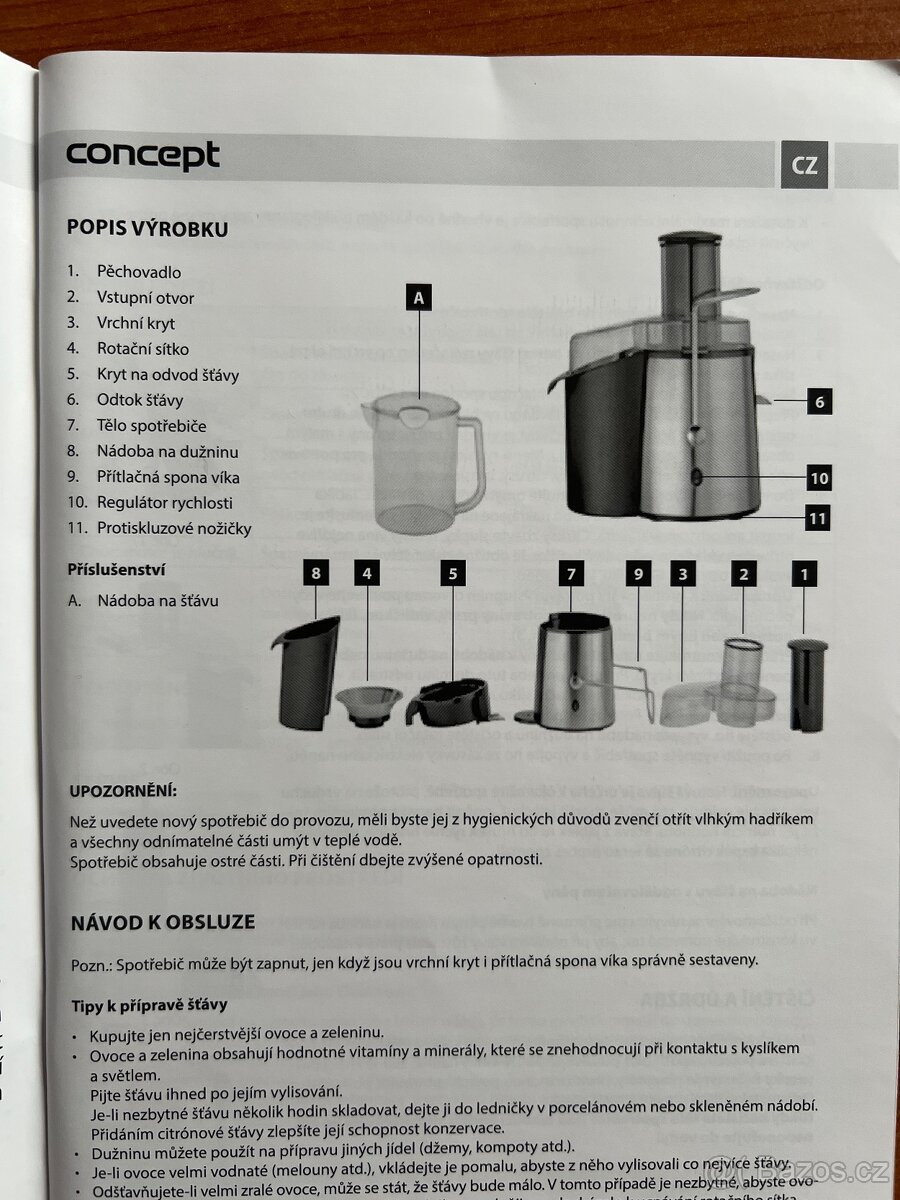 Odšťavňovač NOVÝ - 17