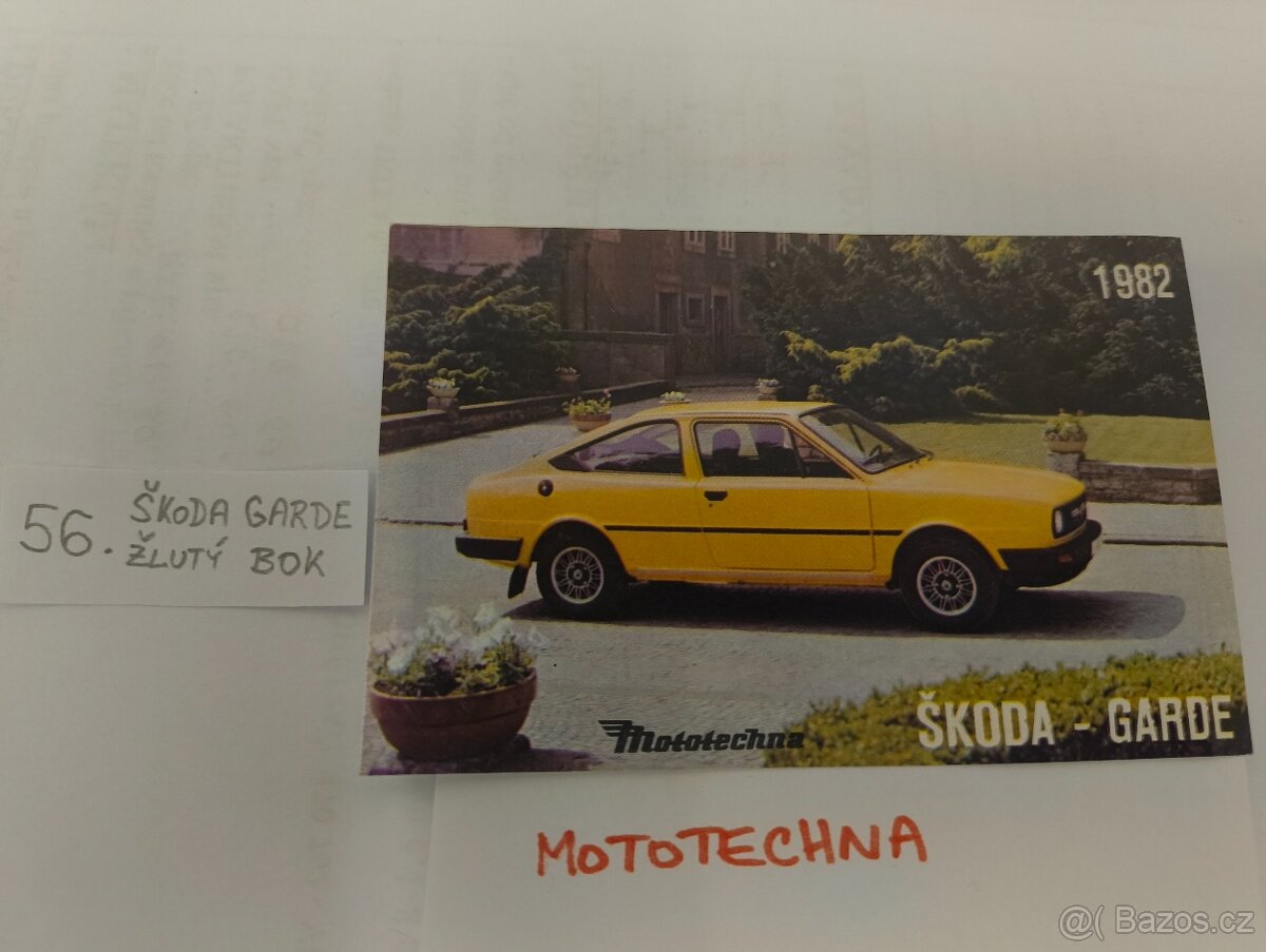 Kartičky z bonbonyéry Orion Mototechna - 17