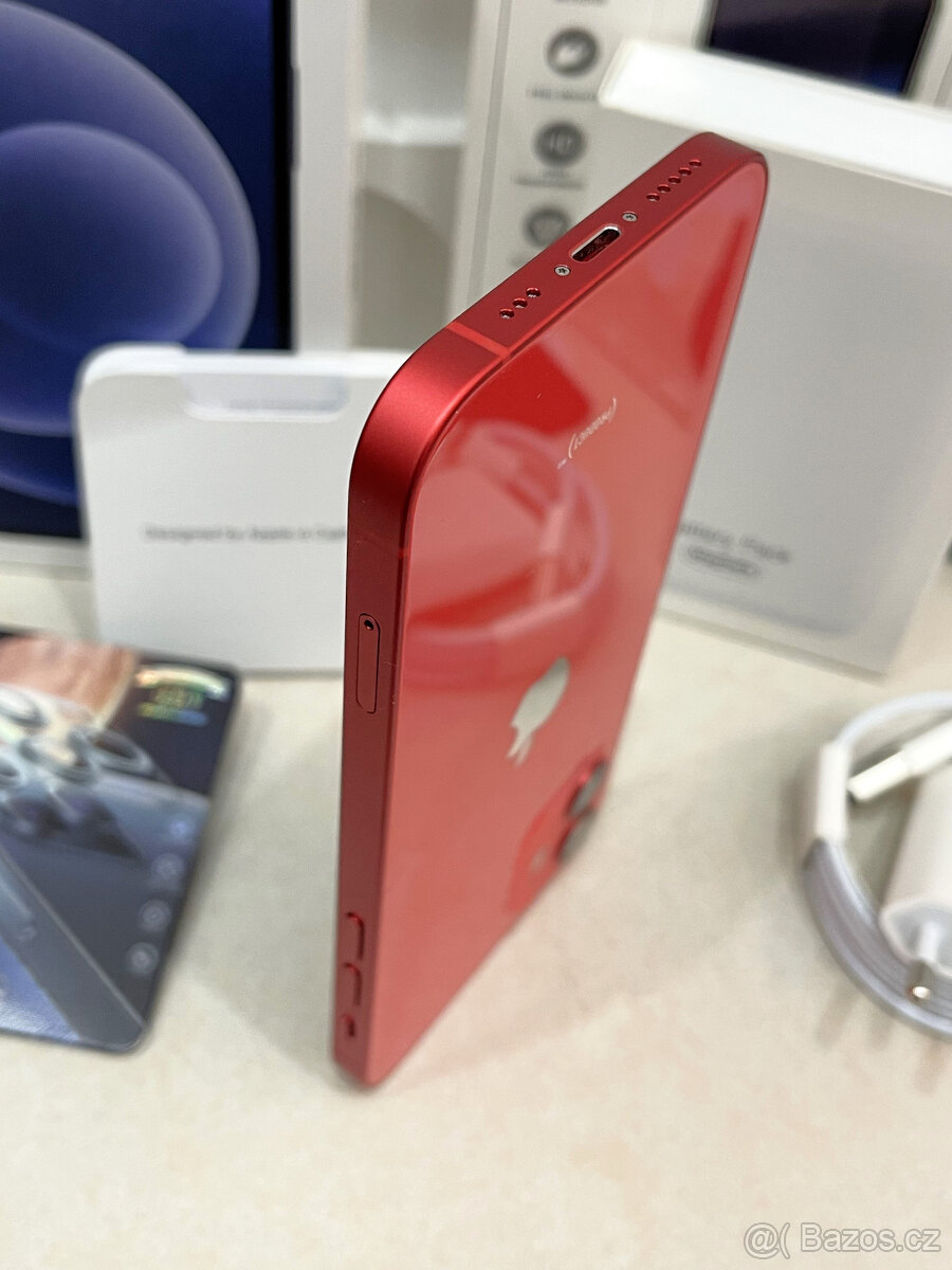 🍏 Apple iPhone 12 128GB - Red (12m. ZÁRUKA) + MEGA DÁRKY - 17