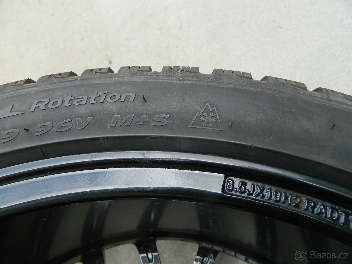 alu kola 5x112 +zimní pneu 7,5mm r19 Audi S5 - 17