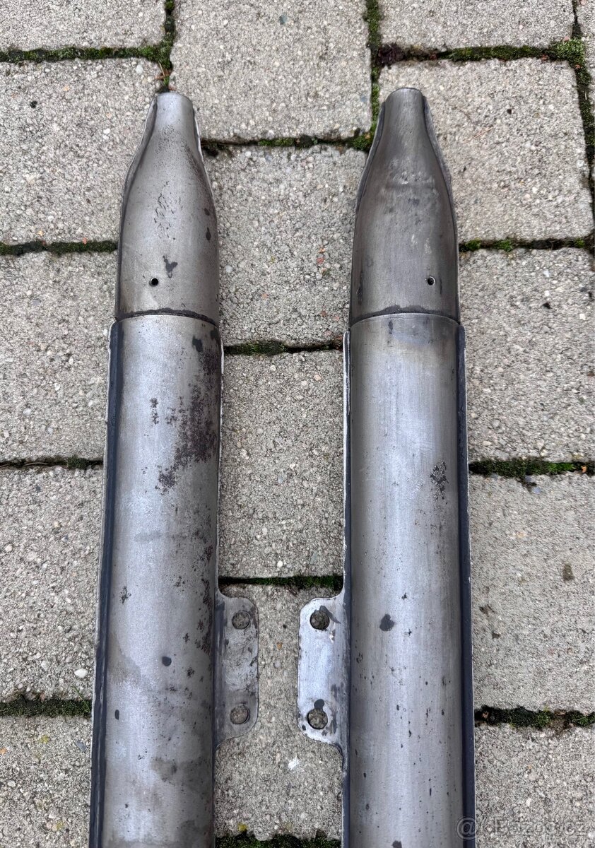 Jawa ČZ malá kývačka i půlbuben - výfuky - 17