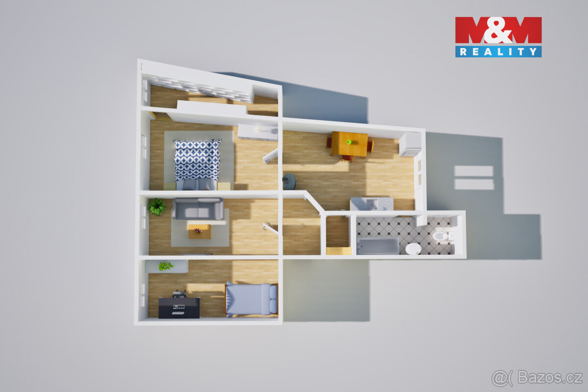 Prodej bytu 3+1, 67 m², Trmice - 17