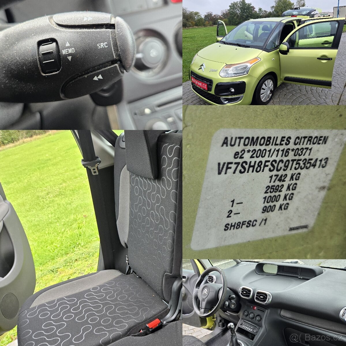 CITROEN C3 PICASSO 1,4i 16v 1.MAJIELKA 120tis.km KLIMA, EL.O - 17