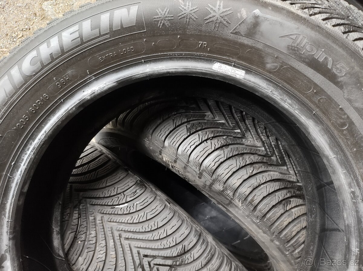 205/60 r16 m+s zimní MICHELIN ALPIN 6mm - 4ks - 17