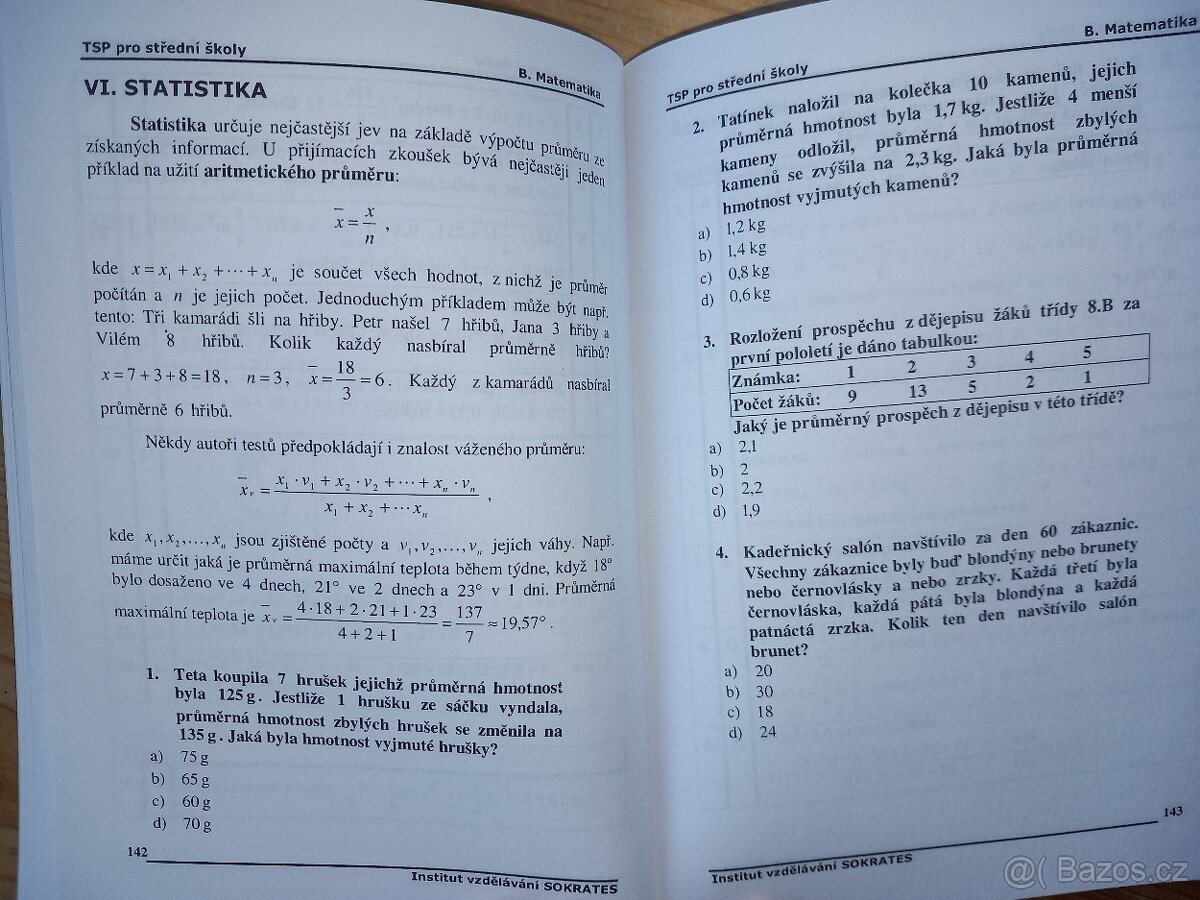 Testy studijní předpokladů pro střední školy - 17