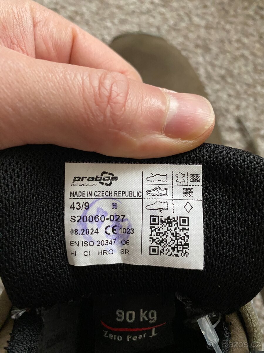 Nové pánské outdoor boty PRABOS Greyman LOW GTX-č. 9, ZÁRUKA - 17