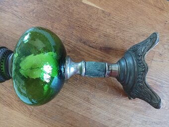 ART DECO STAROŽITNÁ PETROLEJOVÁ LAMPA GAUDARD, FRANCIE 1920 - 17