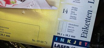 Samolepici etikety do tiskárny A4 - 17