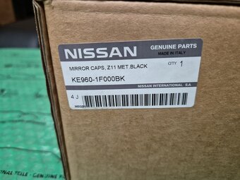 kryty vnějších zrcátek černá metalíza Nissan Cube (Z12) , Ju - 17