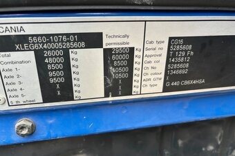 Scania G440 - 6x4 - Valník + HR-PALFINGER PK 33002-EH - 17