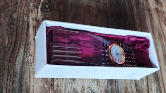 Stolní křišťálové hodinky. - 17