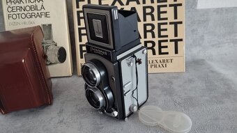 Starý fotoaparát Flexaret + pouzdro, příslušenství, krabice - 17
