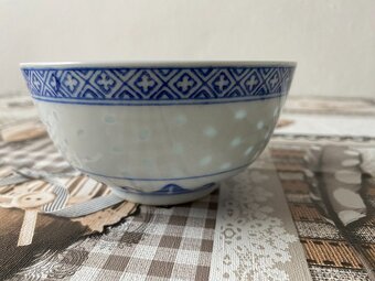 Nová retro souprava z čínského porcelánu I - rýžové zrno - 17