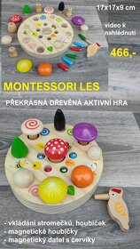 Dřevěné montessori hračky - VÝPRODEJ - 17