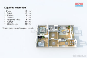 Prodej bytu 3+1, 78 m², Ústí nad Labem, ul. Keplerova - 17