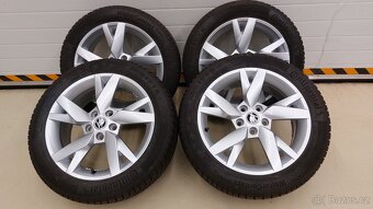 Alu kola 5x112 r17 Lyra originál Škoda Octavia IV. Zimní - 17