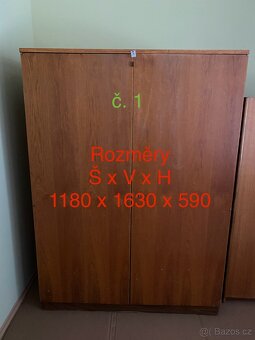 obývací stěna + sedačka + šatní skříň + knihovnička - 17