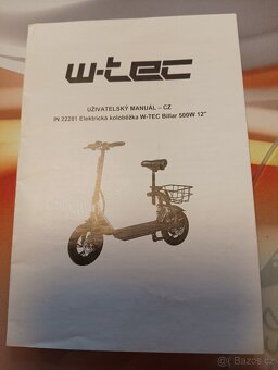 Elektrická koloběžka w- tec Billar 500 w 12" - 17