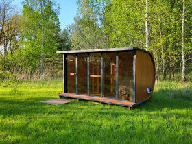 Venkovní finská panoramatická sauna Horizont M5 - 17