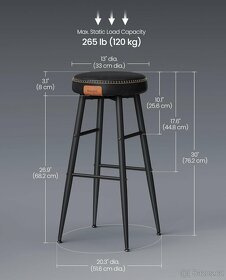 Nový barový set - stůl + 2x židle - 17