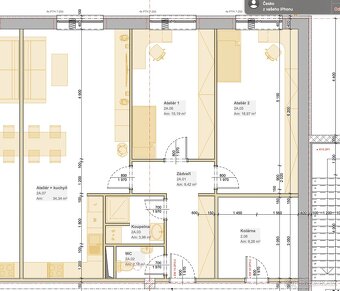 Novostavba bytu 3+kk, 84 m² v klidné lokalitě ve Smiřicích. - 17