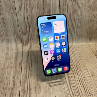 iPhone 15 Pro 128GB, nature, 100% baterie,vada na displayi - 17