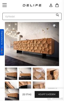 NOVÁ Luxusní 3d designová TV komoda Solu Akácie - 17