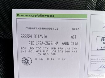 ŠKODA Octavia III sedan 1.6 TDi 66kW ACTIVE+  ČR - 1.majitel - 17