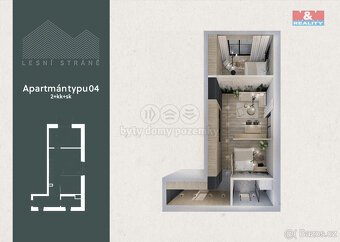 Prodej apartmánu 2+kk, 51 m², Ostružná - 17