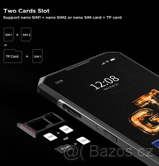 Odolný telefon DOOGEE Blade GT 12+20/256 GB, nový - 17
