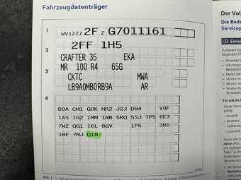 VW CRAFTER S3 SKLÁPĚČ 2.0TDI KLIMA SERVISKA rv: 2016 - 17