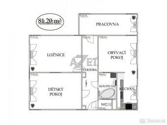 Prodej bytu 4+1, 83 m2, Ostrava - Poruba, ul. Hlavní Třída.  - 17
