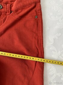 Sisley - dáms. cihlové skinny džíny – vel. 28; S? - 17