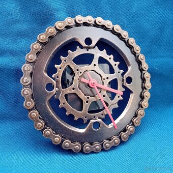 STEAMPUNK RECYCLE ART - PATINOVANÝ KOV - HODINY, ZRCADLA - 17