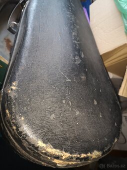 Staré dětské housle cca 51 cm + smyčec + furtál - čtěte - 17