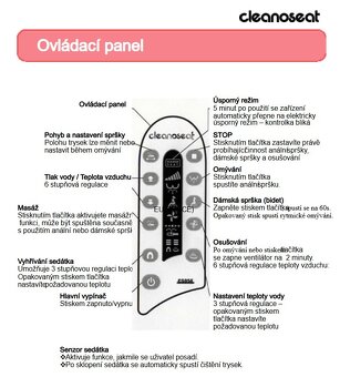 Prodám bidetové sedátko s vyhříváním Cleanoseat CS05E - 17