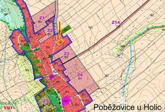 Prodej stavebního pozemku 1265 m² Poběžovice u Holic - 17