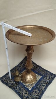 Orientalní lampa velká, stolek a malá lampa - 17